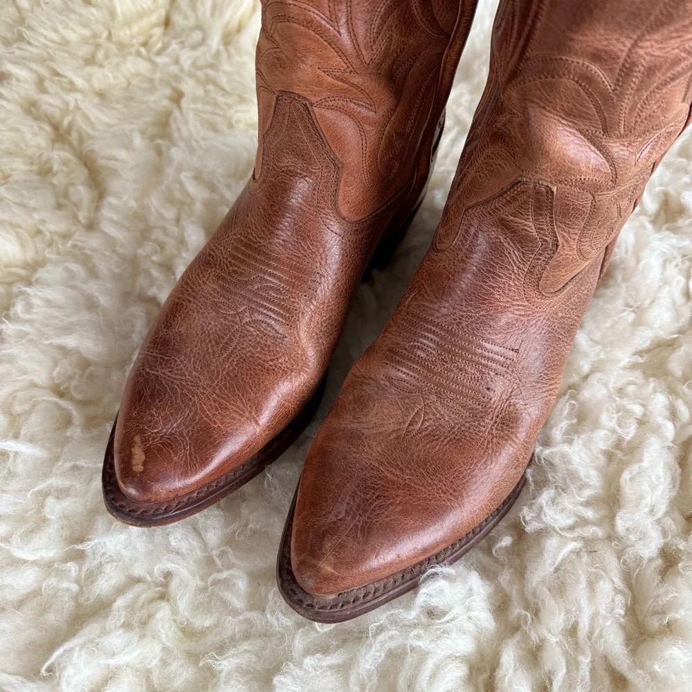 frye | bruce western boot brown cognac 10
